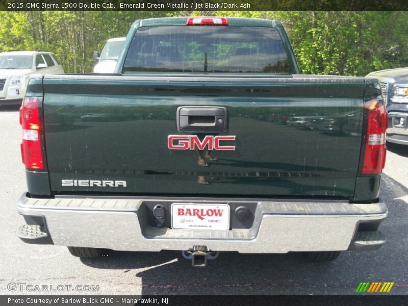 Emerald Green Metallic / Jet Black/Dark Ash 2015 GMC Sierra 1500 Double Cab