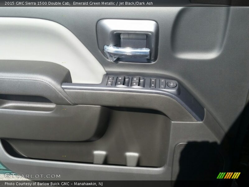 Emerald Green Metallic / Jet Black/Dark Ash 2015 GMC Sierra 1500 Double Cab
