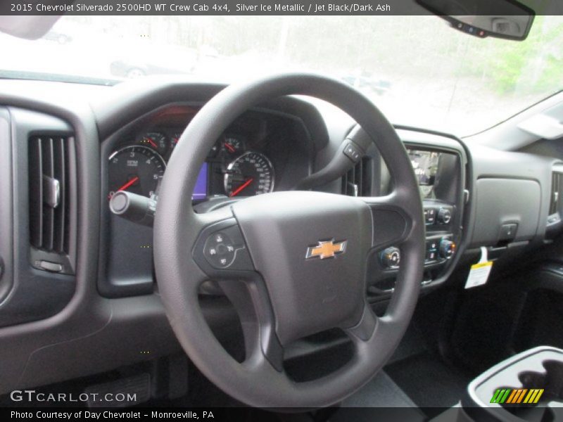 Silver Ice Metallic / Jet Black/Dark Ash 2015 Chevrolet Silverado 2500HD WT Crew Cab 4x4