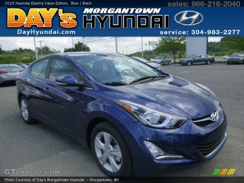 Blue / Black 2016 Hyundai Elantra Value Edition