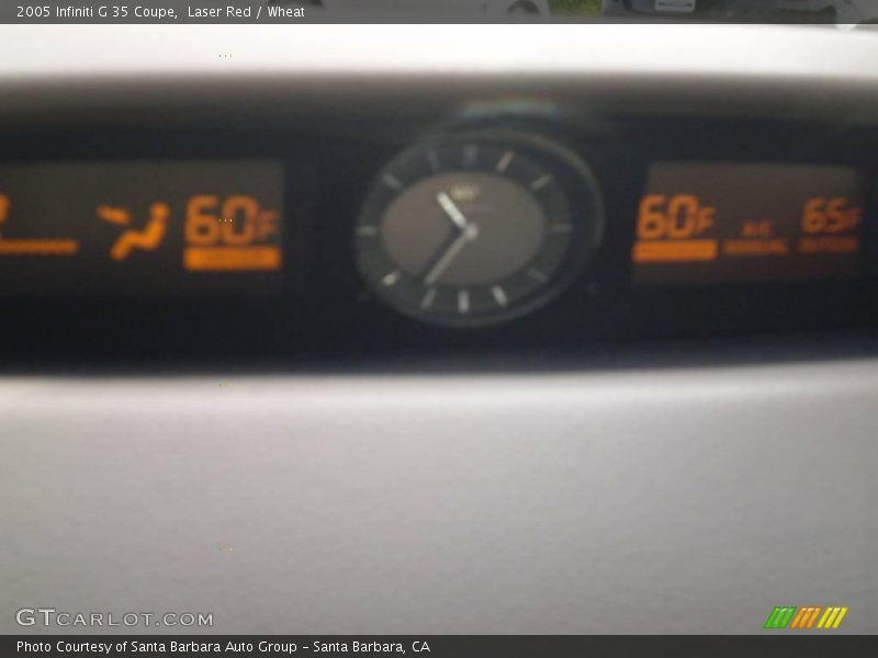 Laser Red / Wheat 2005 Infiniti G 35 Coupe