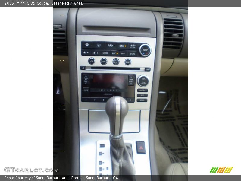 Laser Red / Wheat 2005 Infiniti G 35 Coupe