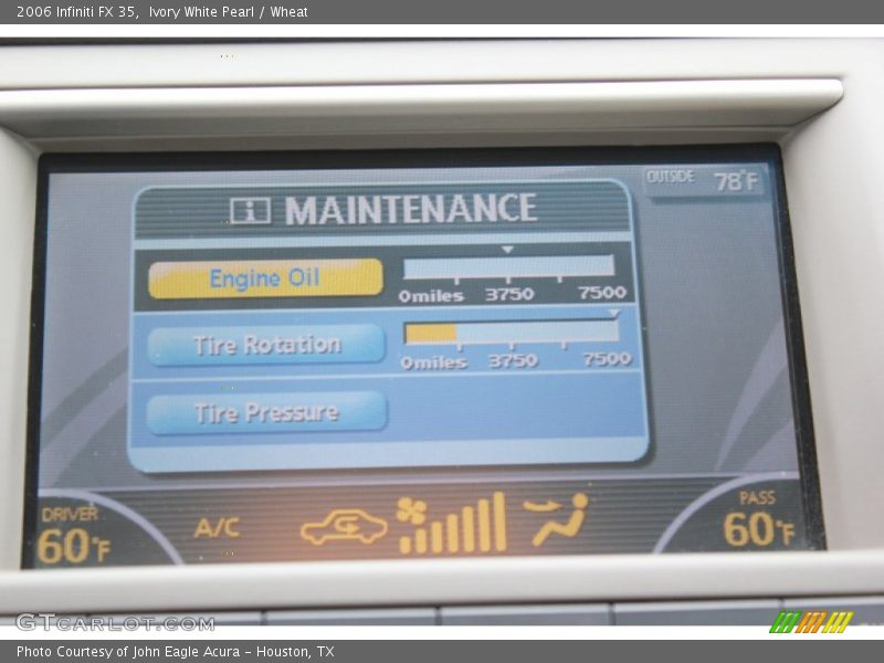 Ivory White Pearl / Wheat 2006 Infiniti FX 35