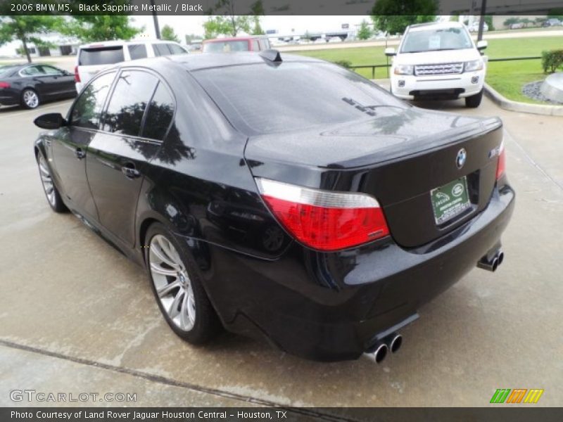 Black Sapphire Metallic / Black 2006 BMW M5