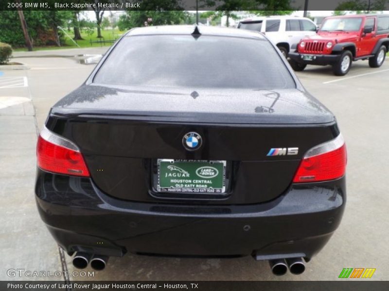 Black Sapphire Metallic / Black 2006 BMW M5