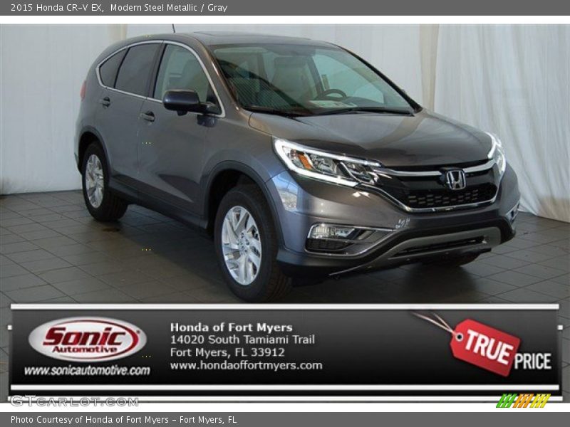 Modern Steel Metallic / Gray 2015 Honda CR-V EX