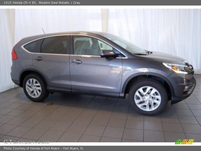 Modern Steel Metallic / Gray 2015 Honda CR-V EX