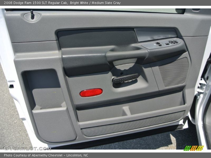 Bright White / Medium Slate Gray 2008 Dodge Ram 1500 SLT Regular Cab