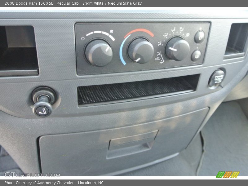 Bright White / Medium Slate Gray 2008 Dodge Ram 1500 SLT Regular Cab