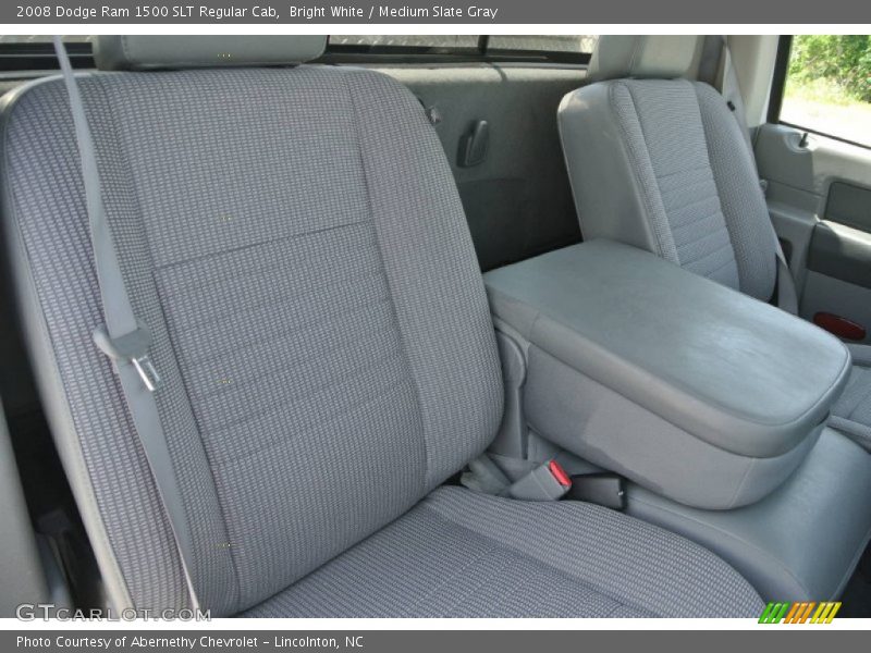 Bright White / Medium Slate Gray 2008 Dodge Ram 1500 SLT Regular Cab