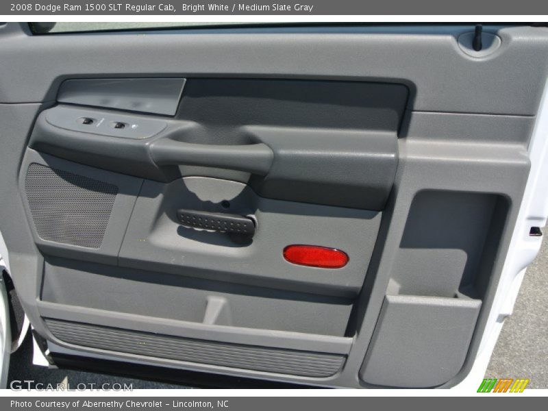 Bright White / Medium Slate Gray 2008 Dodge Ram 1500 SLT Regular Cab