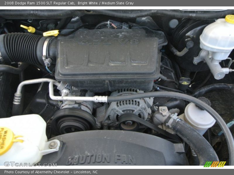 Bright White / Medium Slate Gray 2008 Dodge Ram 1500 SLT Regular Cab