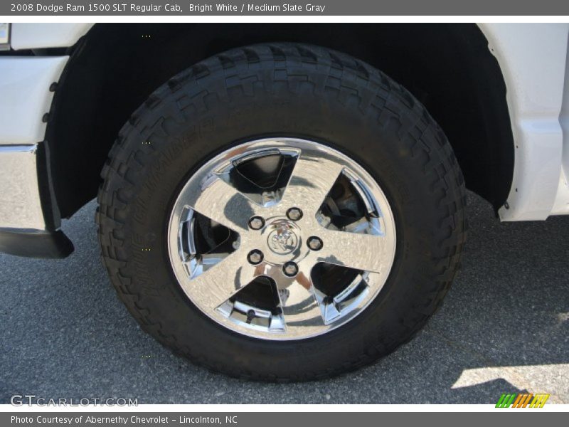 Bright White / Medium Slate Gray 2008 Dodge Ram 1500 SLT Regular Cab