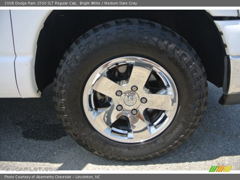 Bright White / Medium Slate Gray 2008 Dodge Ram 1500 SLT Regular Cab