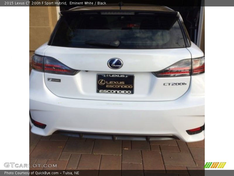 Eminent White / Black 2015 Lexus CT 200h F Sport Hybrid