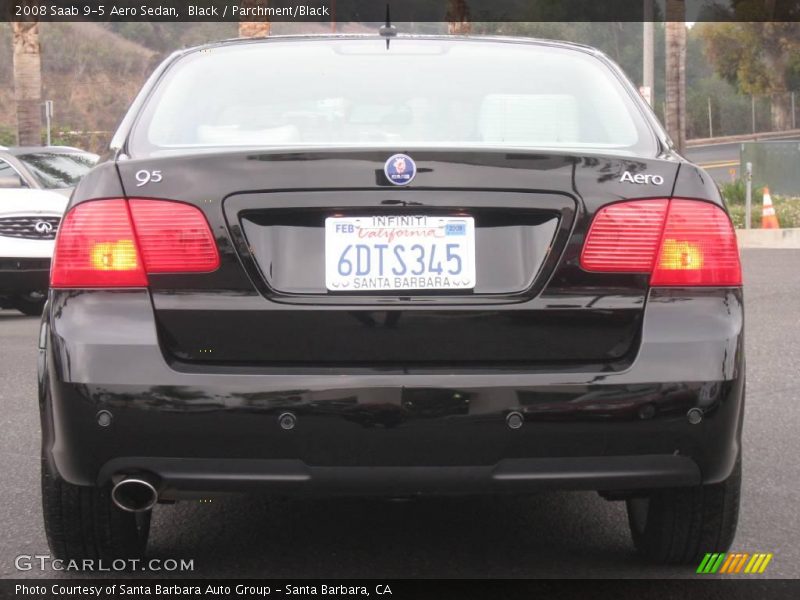 Black / Parchment/Black 2008 Saab 9-5 Aero Sedan