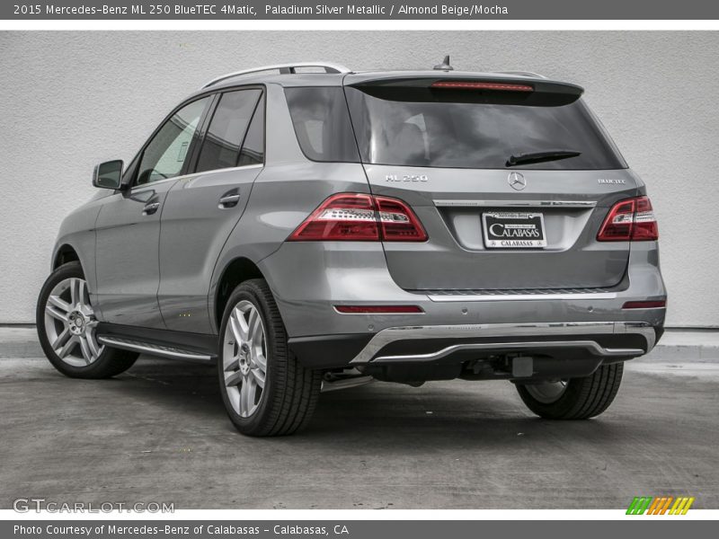 Paladium Silver Metallic / Almond Beige/Mocha 2015 Mercedes-Benz ML 250 BlueTEC 4Matic