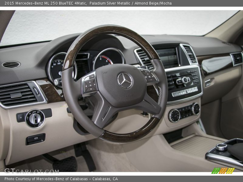 Paladium Silver Metallic / Almond Beige/Mocha 2015 Mercedes-Benz ML 250 BlueTEC 4Matic