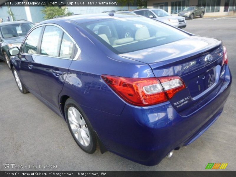 Lapis Blue Pearl / Warm Ivory 2015 Subaru Legacy 2.5i Premium