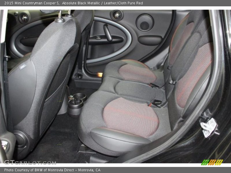 Absolute Black Metallic / Leather/Cloth Pure Red 2015 Mini Countryman Cooper S