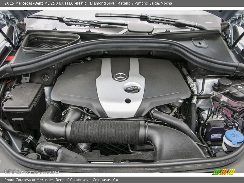 Diamond Silver Metallic / Almond Beige/Mocha 2015 Mercedes-Benz ML 250 BlueTEC 4Matic
