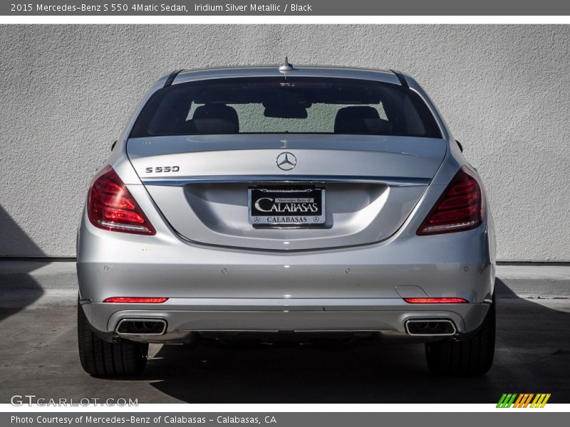 Iridium Silver Metallic / Black 2015 Mercedes-Benz S 550 4Matic Sedan