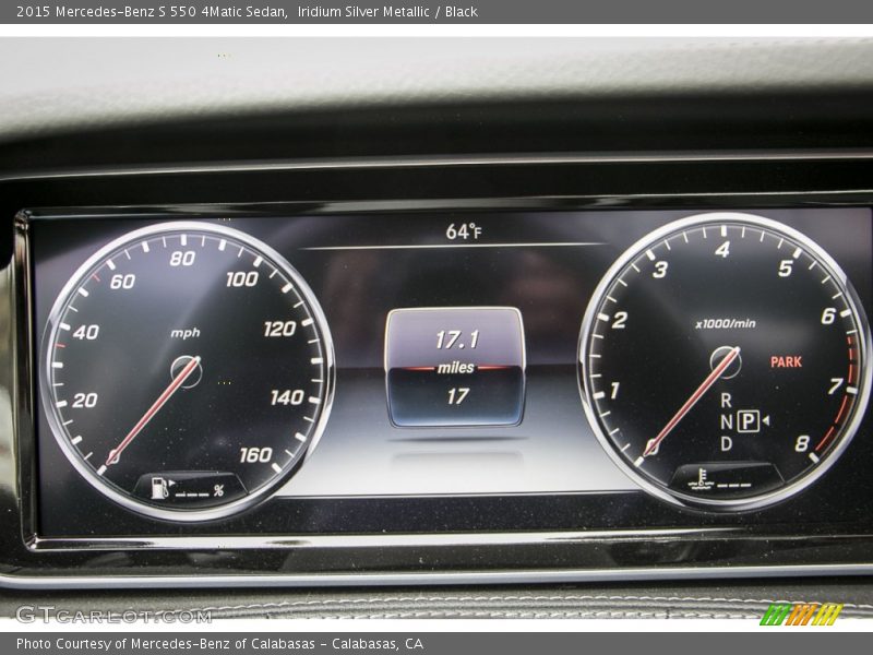 Iridium Silver Metallic / Black 2015 Mercedes-Benz S 550 4Matic Sedan
