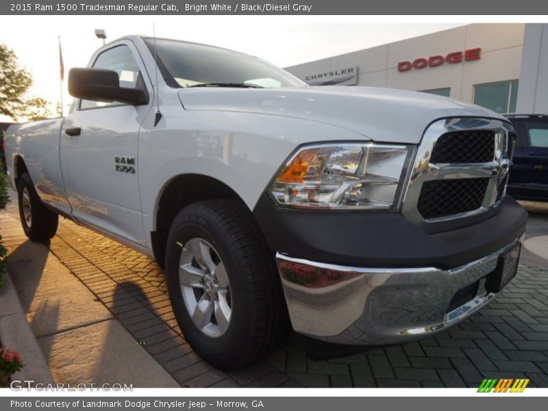 Bright White / Black/Diesel Gray 2015 Ram 1500 Tradesman Regular Cab