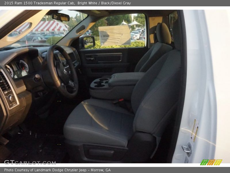 Bright White / Black/Diesel Gray 2015 Ram 1500 Tradesman Regular Cab