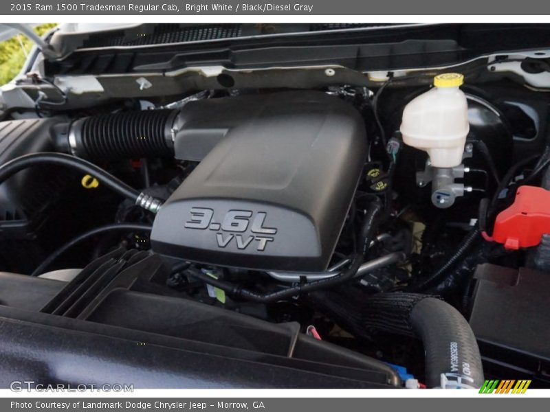 Bright White / Black/Diesel Gray 2015 Ram 1500 Tradesman Regular Cab