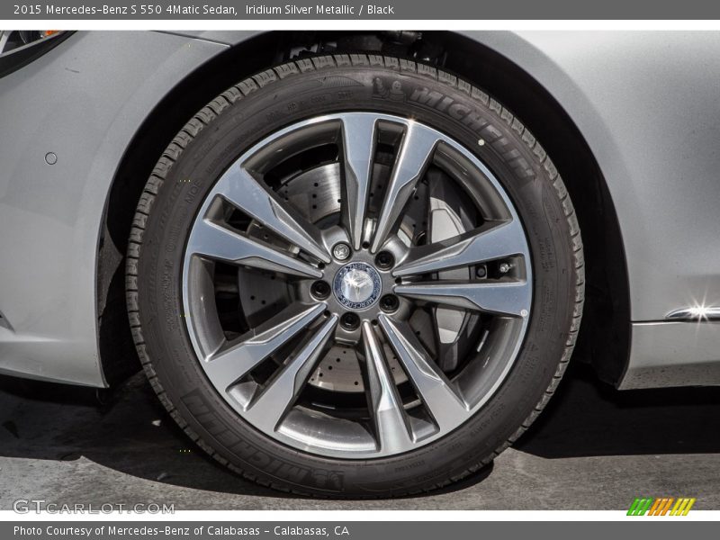 Iridium Silver Metallic / Black 2015 Mercedes-Benz S 550 4Matic Sedan