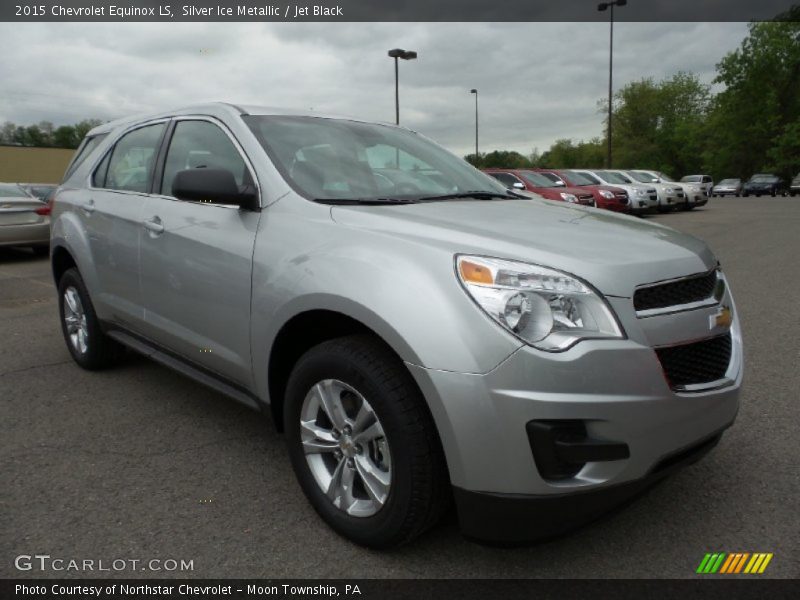 Silver Ice Metallic / Jet Black 2015 Chevrolet Equinox LS