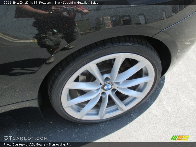 Black Sapphire Metallic / Beige 2011 BMW Z4 sDrive35i Roadster
