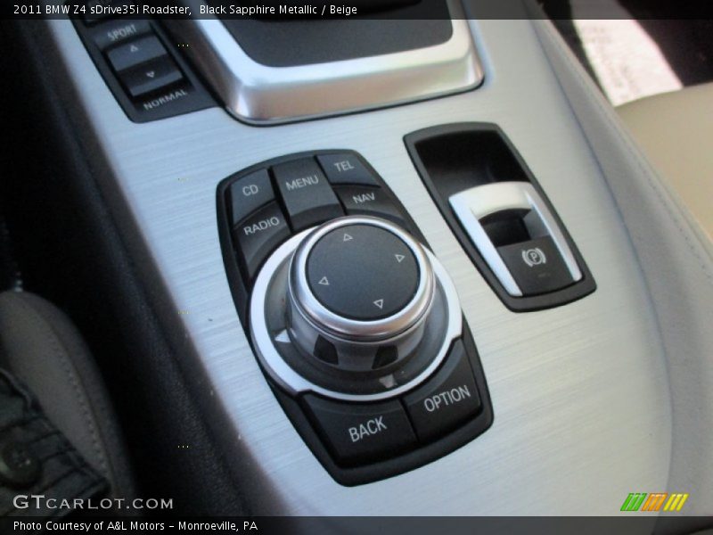 Black Sapphire Metallic / Beige 2011 BMW Z4 sDrive35i Roadster