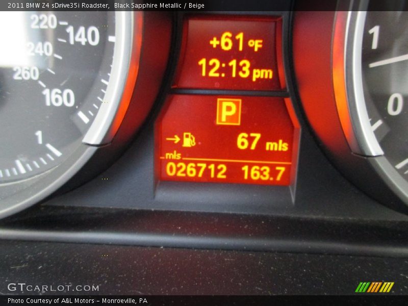 Black Sapphire Metallic / Beige 2011 BMW Z4 sDrive35i Roadster