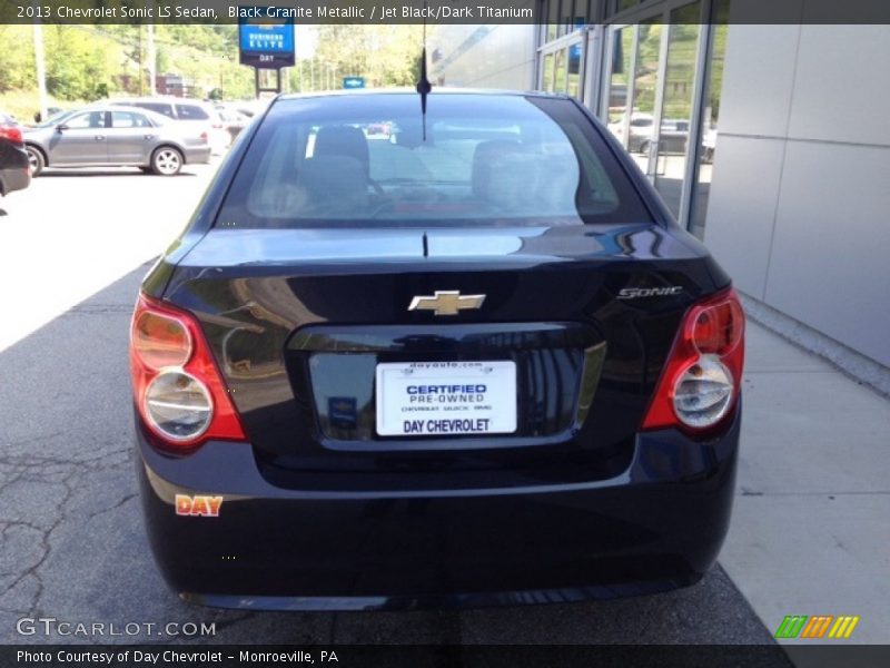 Black Granite Metallic / Jet Black/Dark Titanium 2013 Chevrolet Sonic LS Sedan