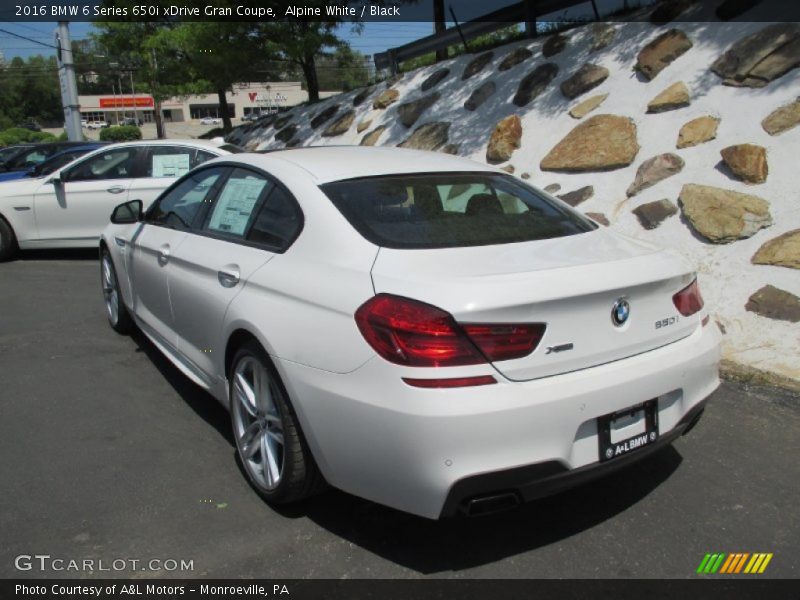 Alpine White / Black 2016 BMW 6 Series 650i xDrive Gran Coupe