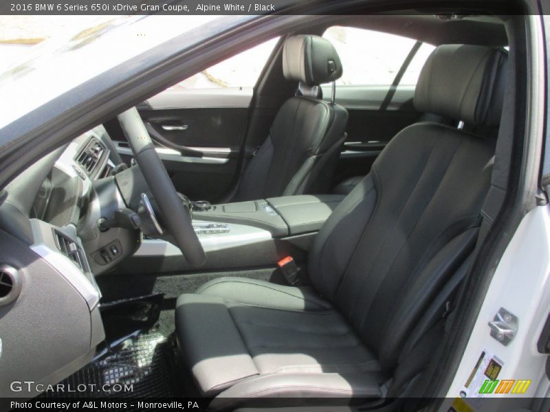 Front Seat of 2016 6 Series 650i xDrive Gran Coupe
