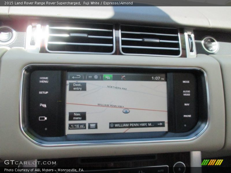 Fuji White / Espresso/Almond 2015 Land Rover Range Rover Supercharged