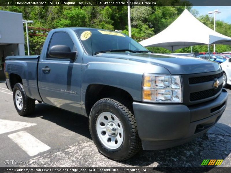 Blue Granite Metallic / Dark Titanium 2012 Chevrolet Silverado 1500 LS Regular Cab 4x4