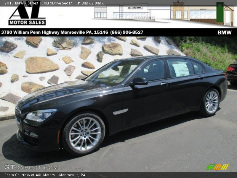 Jet Black / Black 2015 BMW 7 Series 750Li xDrive Sedan