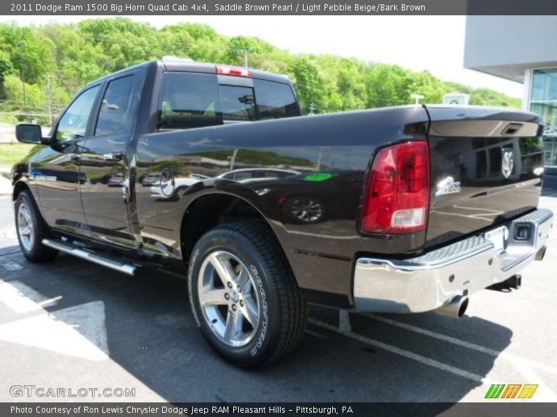 Saddle Brown Pearl / Light Pebble Beige/Bark Brown 2011 Dodge Ram 1500 Big Horn Quad Cab 4x4