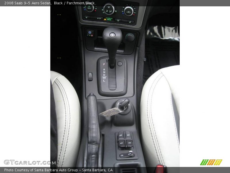 Black / Parchment/Black 2008 Saab 9-5 Aero Sedan