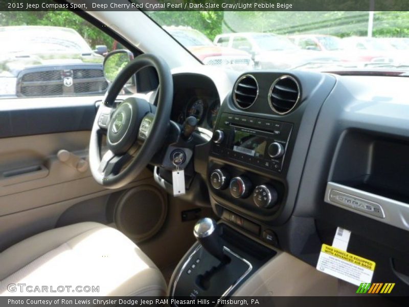 Deep Cherry Red Crystal Pearl / Dark Slate Gray/Light Pebble Beige 2015 Jeep Compass Sport