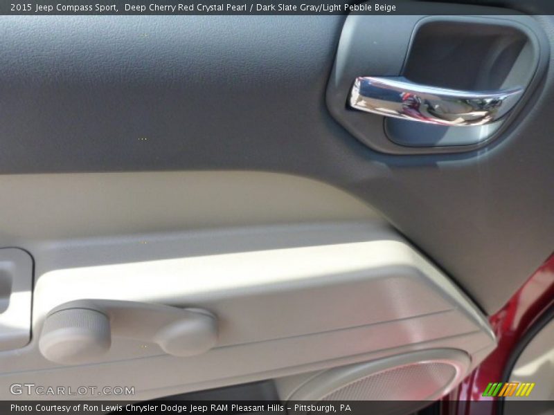 Deep Cherry Red Crystal Pearl / Dark Slate Gray/Light Pebble Beige 2015 Jeep Compass Sport