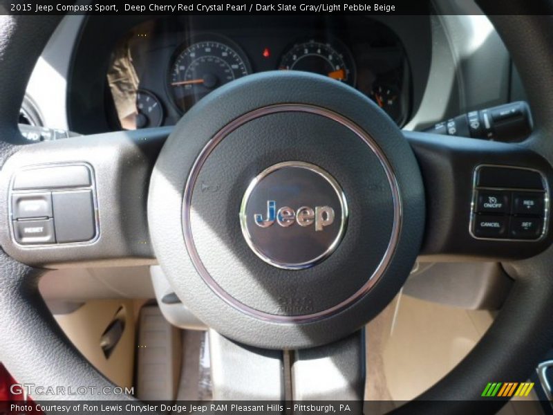 Deep Cherry Red Crystal Pearl / Dark Slate Gray/Light Pebble Beige 2015 Jeep Compass Sport