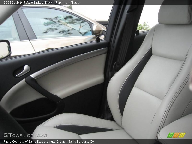 Black / Parchment/Black 2008 Saab 9-5 Aero Sedan