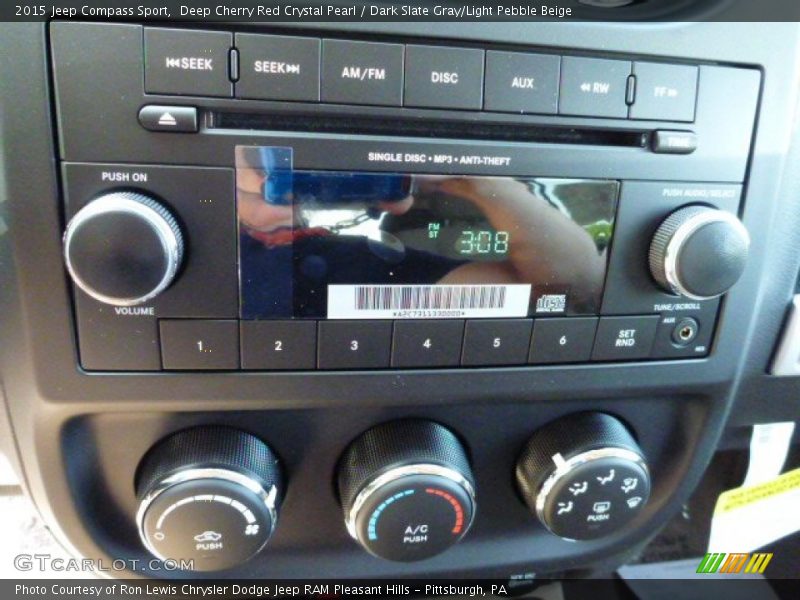 Deep Cherry Red Crystal Pearl / Dark Slate Gray/Light Pebble Beige 2015 Jeep Compass Sport