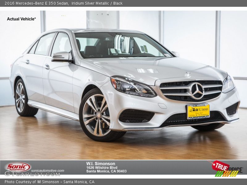 Iridium Silver Metallic / Black 2016 Mercedes-Benz E 350 Sedan