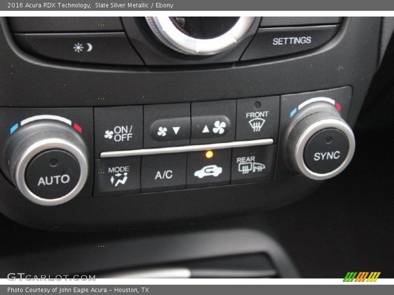 Slate Silver Metallic / Ebony 2016 Acura RDX Technology